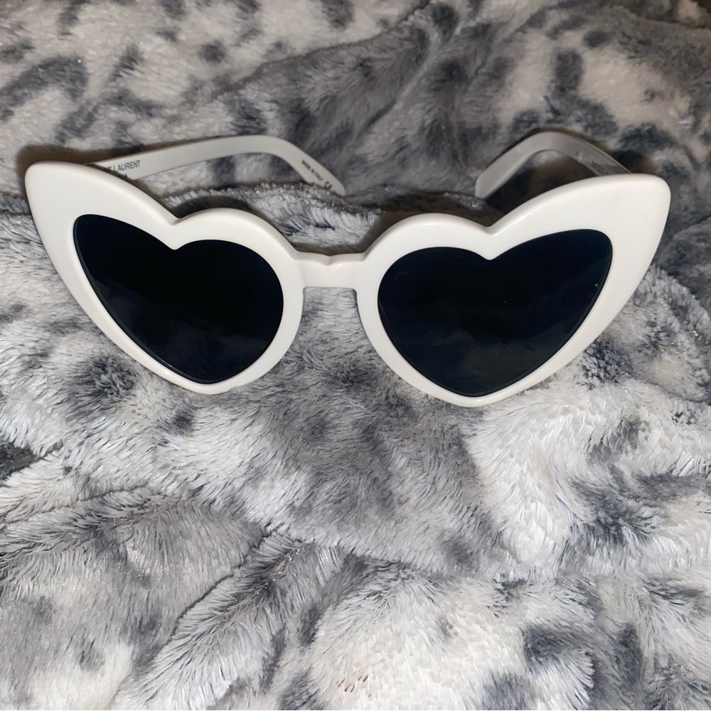 YSL Yves Saint Laurent Sunglasses White Heart LouLou worn once